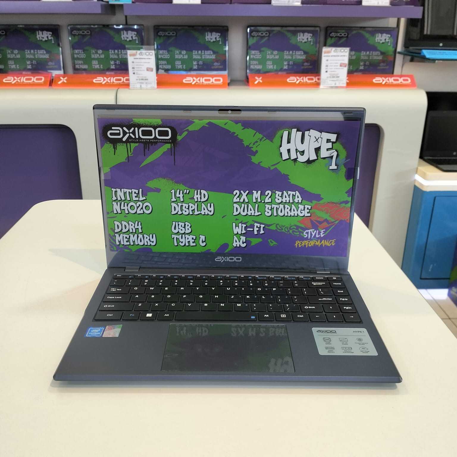 AXIOO Mybook HYPE 1 Intel Celeron N4020 8GB 128GB W11 Home 