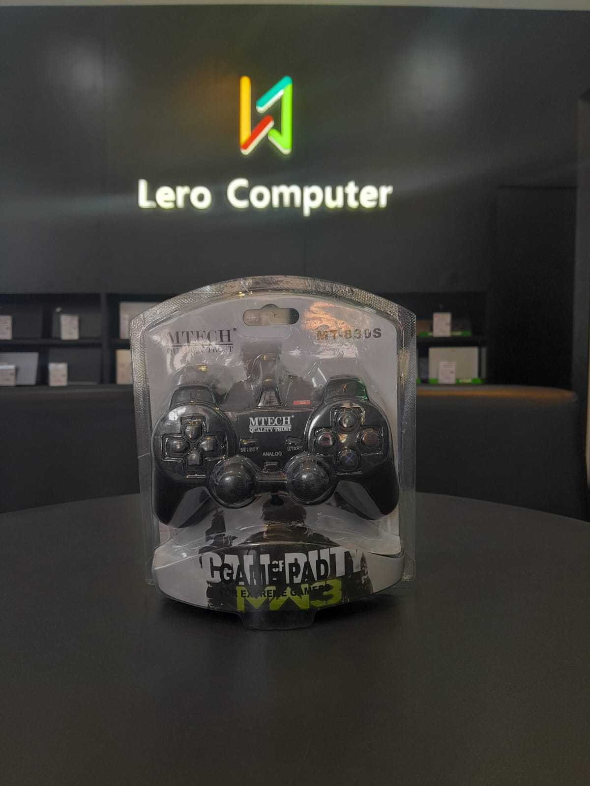 Gamepad Single getar Mtech Hitam (MT-8305)