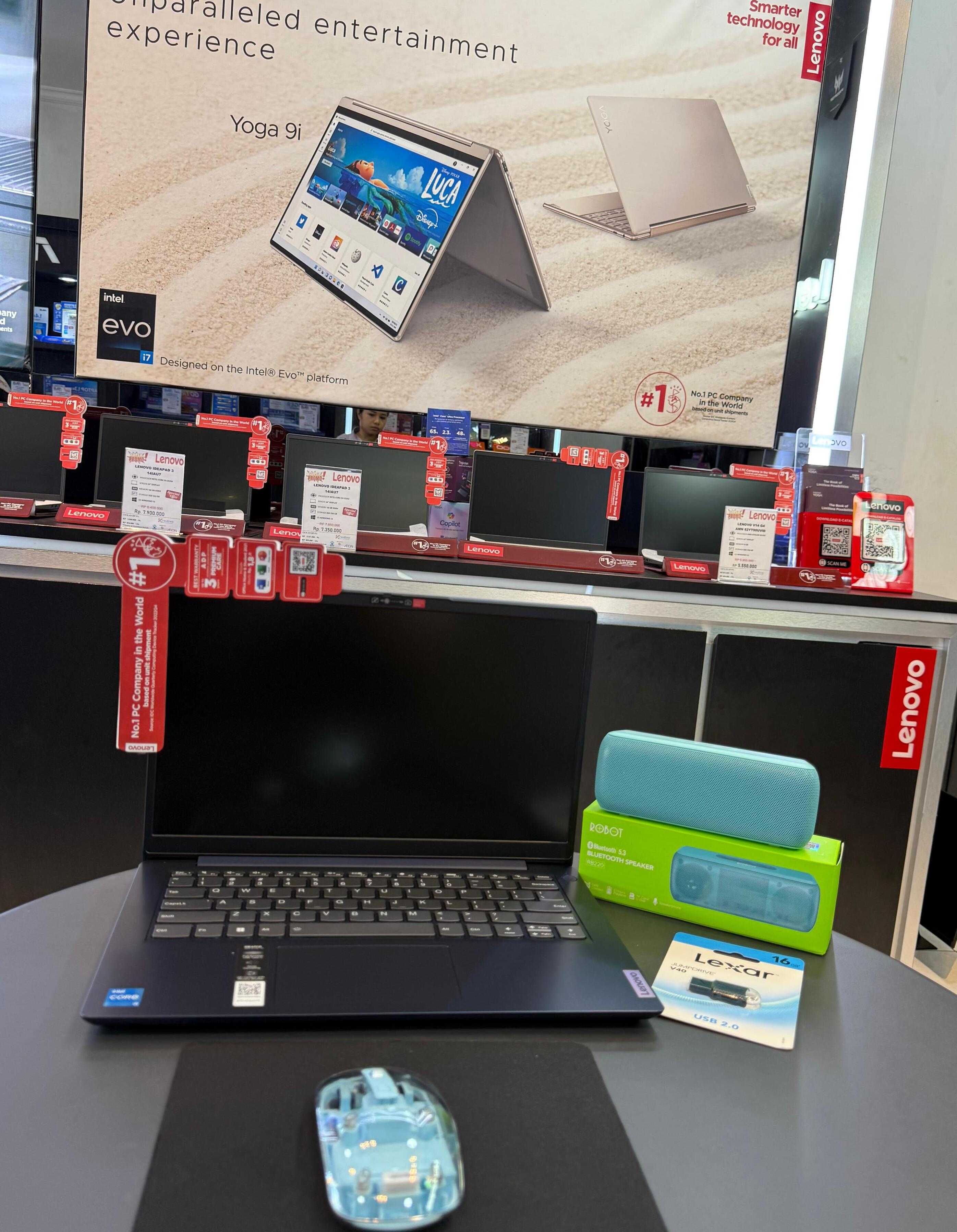 LENOVO IDEAPAD 1 14UL7-82LV007XID INTEL CELL N4500 RAM 8GB DDR4 SSD 512GB WIN 11