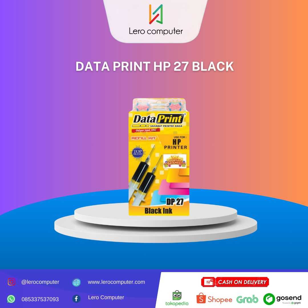 DATA PRINT HP 27 Black LC