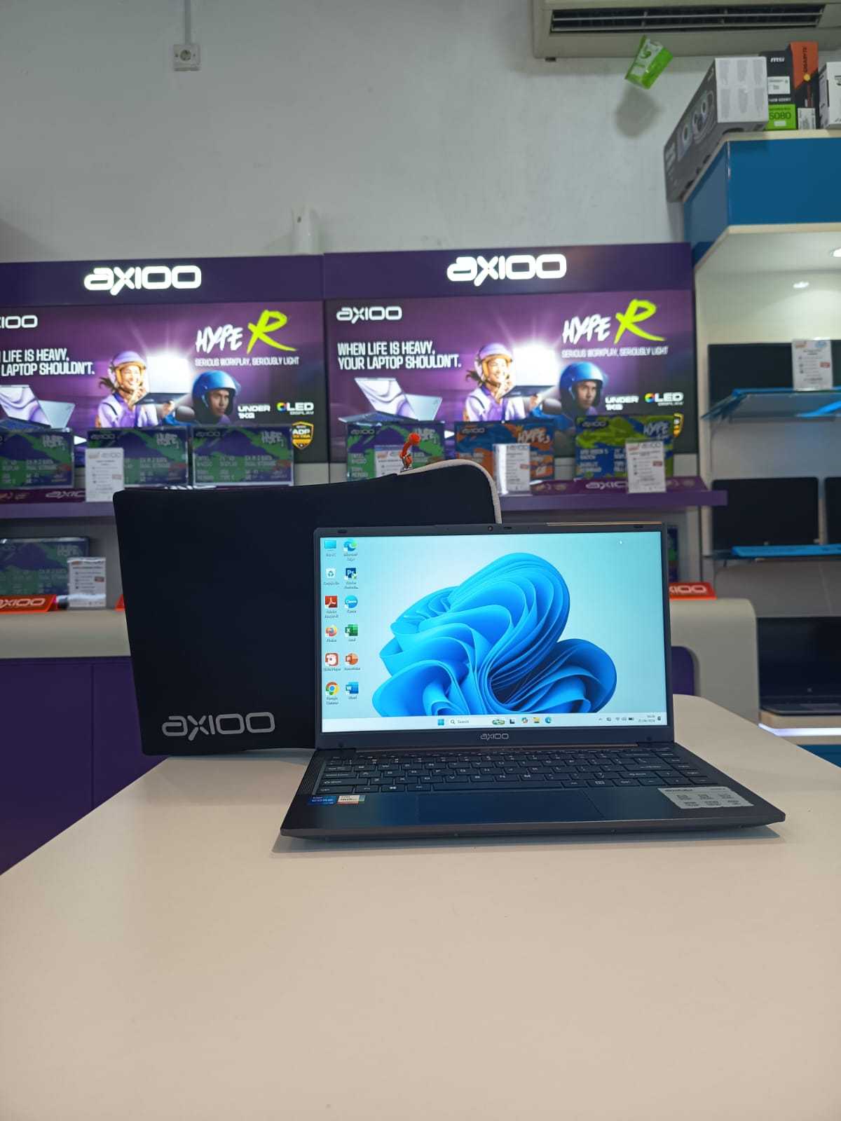Second Like New Axioo Mybook Hype 5 Intel Core i5-1235U Ram 16GB Ssd 512GB Windows 11 Pro