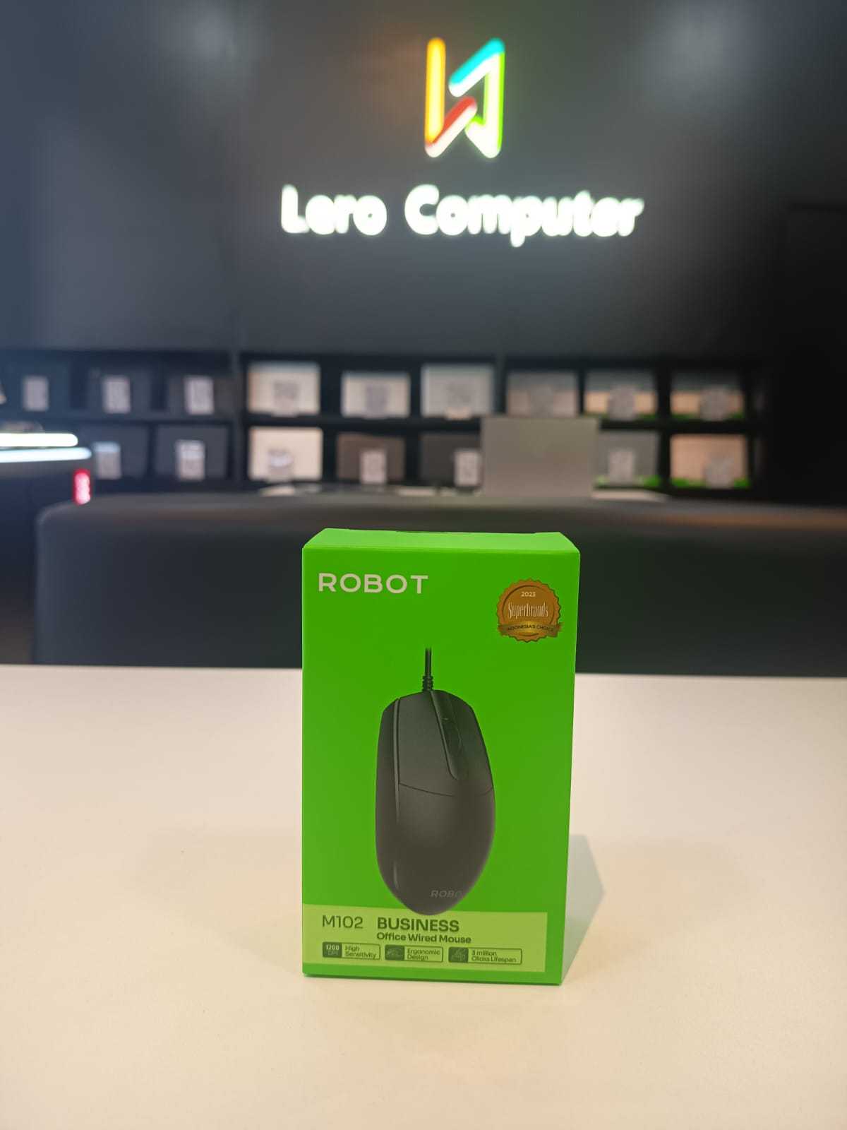 Mouse Usb Robot M102 Black