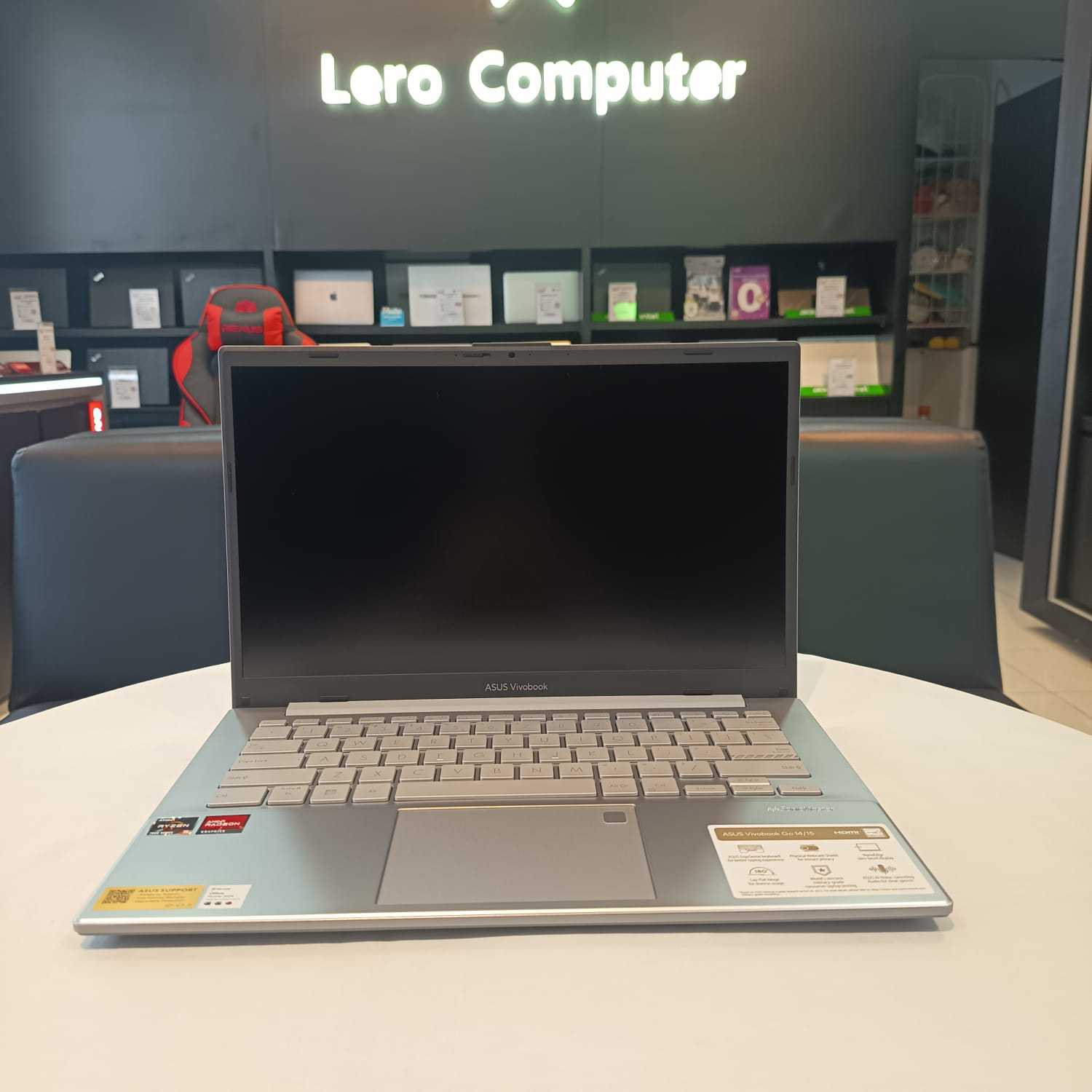 ASUS VIVOBOOK GO 14 E1404FA-VIPS5853M  AMD RYZEN 5 7520U  RAM 8GB  SSD 512GB  WIN 11 Home + OHS 2024