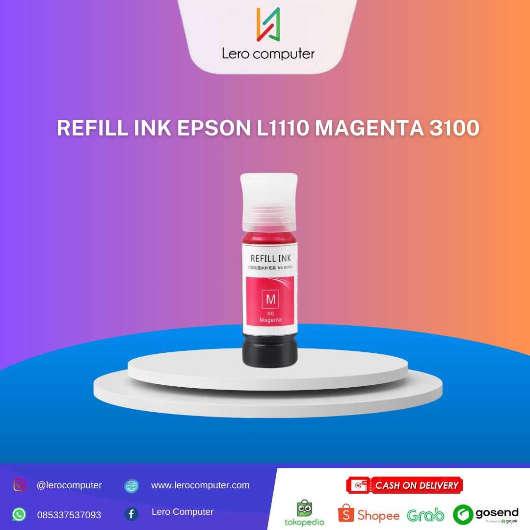 REFILL INK EPSON L1110 MAGENTA/3100/003MG