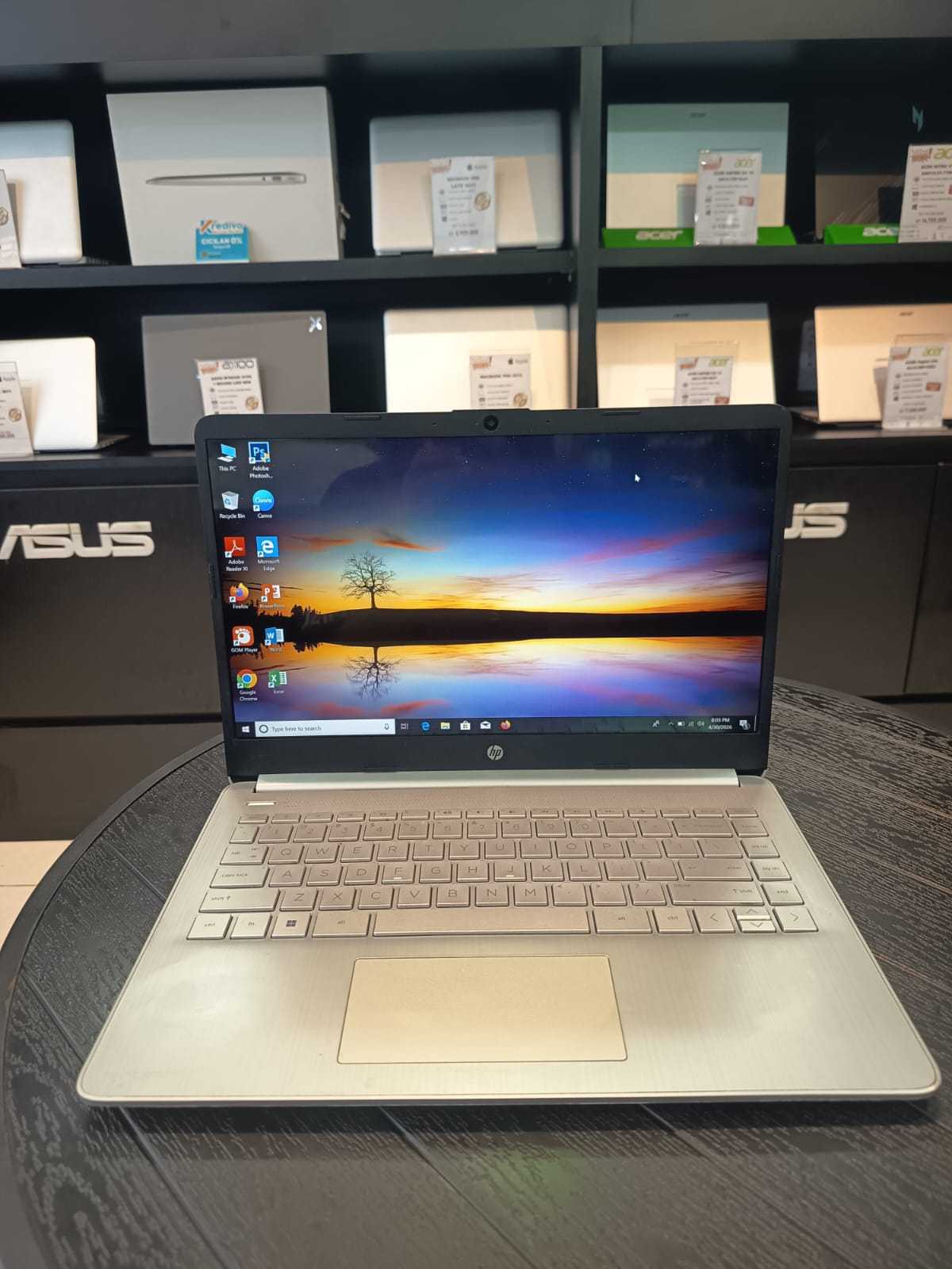 HP 14-FQXXX DISPLAY 14 INCH AMD RYZEN 3 3250U WITH RADEON GRAPHICS RAM 8GB SSD 256GB WINDOWS 10 HOME