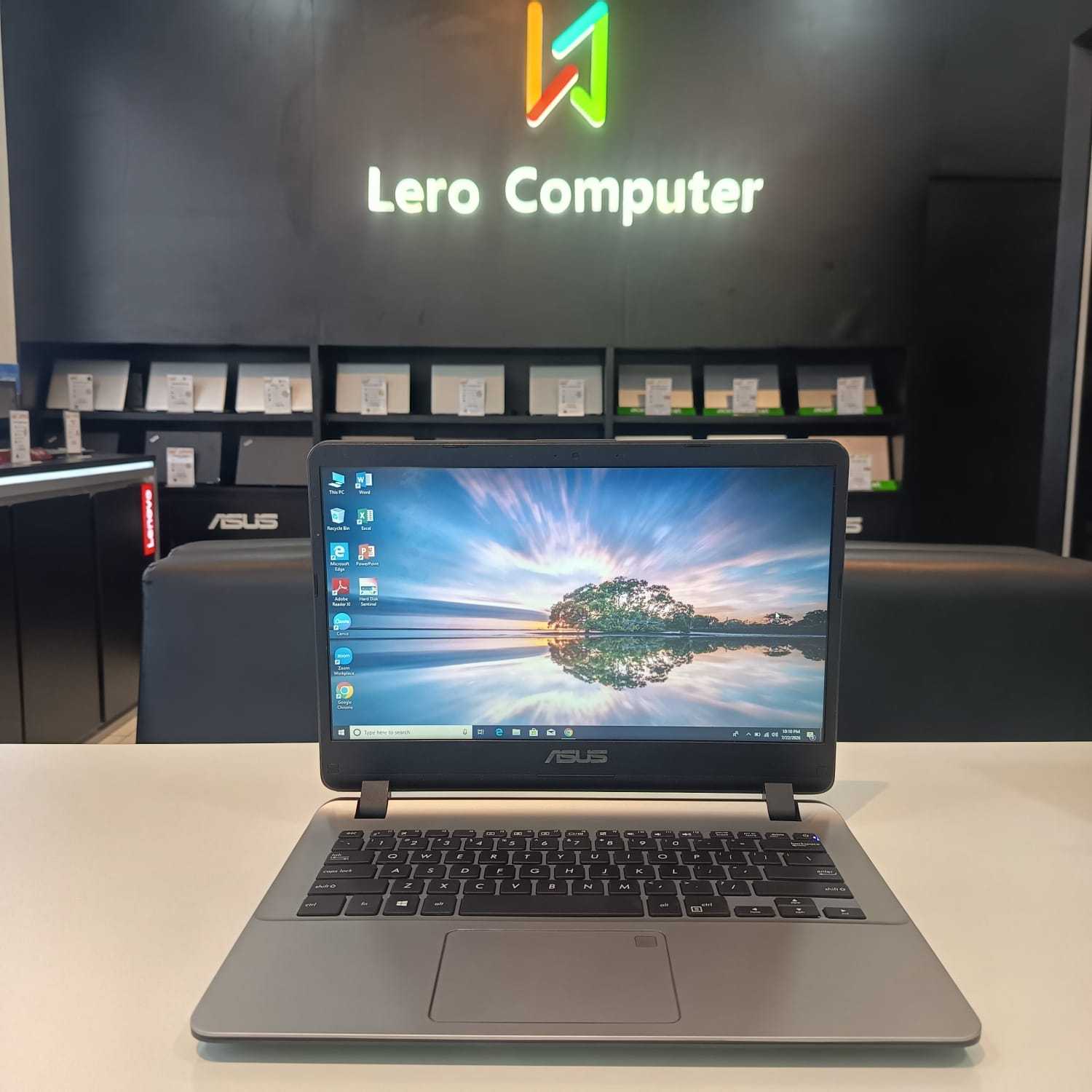 ASUS VOVOBOOK 14 X407MA INTEL CELERON N400 RAM 8GB SSD 256GB W10 HOME KELENGKAPAN CHARGER