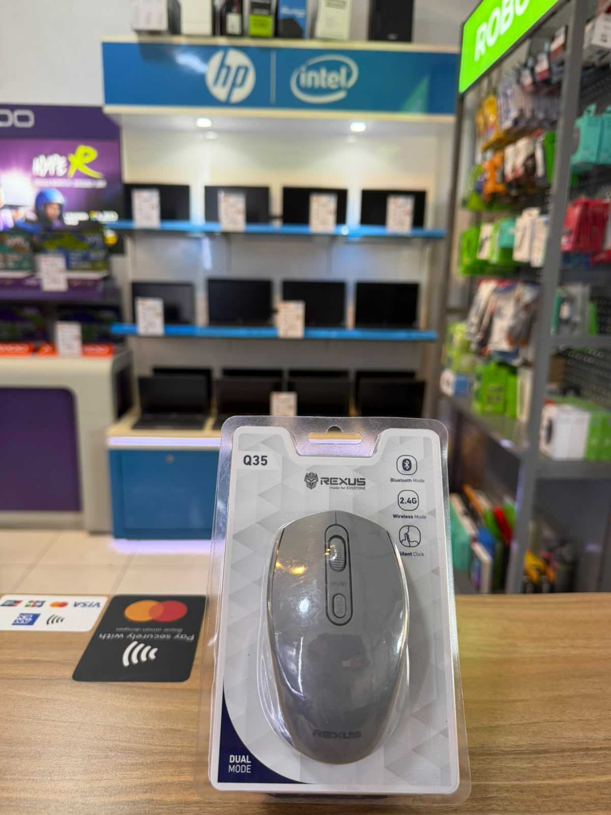 Mouse Wireless Bluetooth Ofice Rexus Q35 Grey Silent 