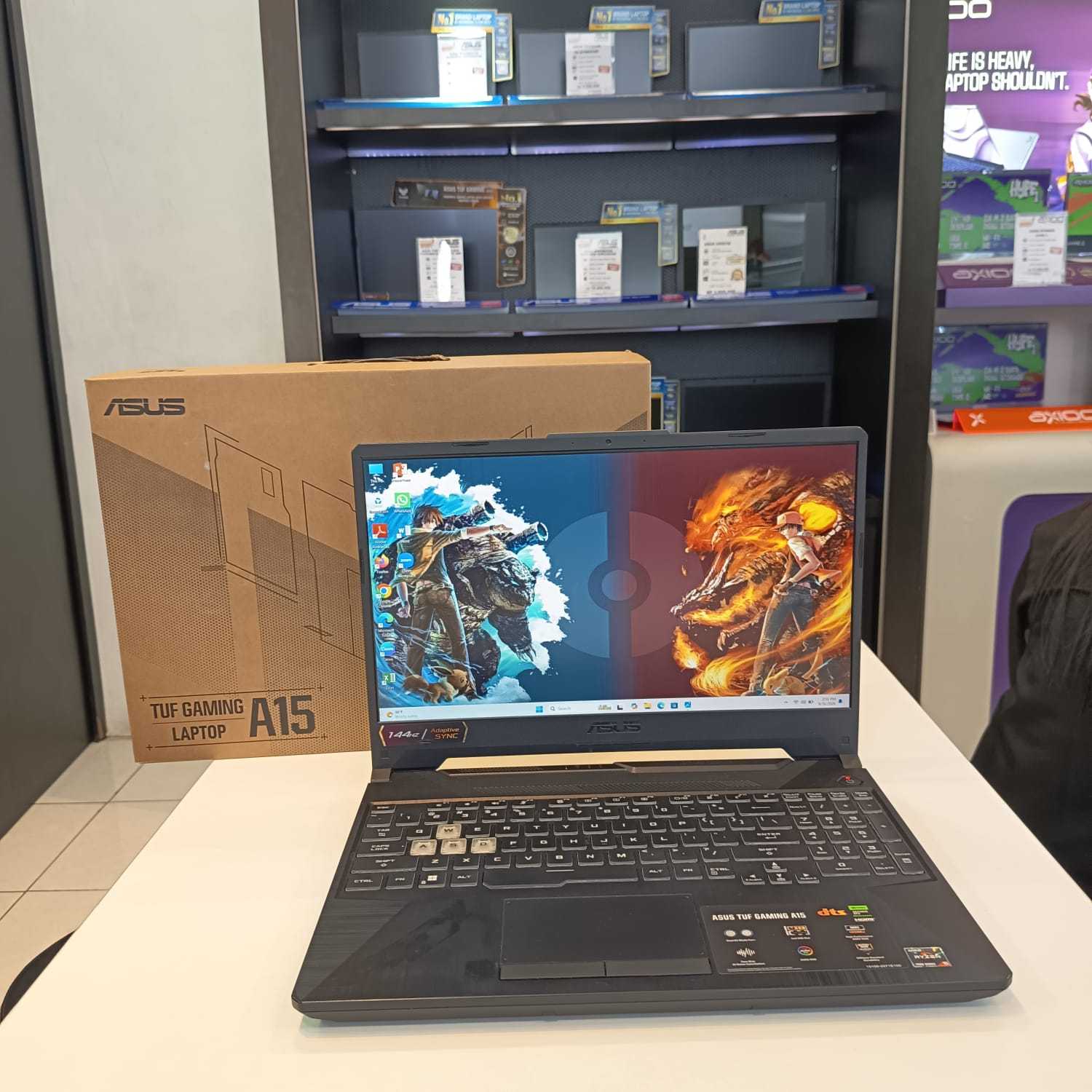 ASUS TUF GAMING A15 FA506NC AMD RYZEN 5 7535HS RAM 8GB DDR5 SSD 512 GB NVMe NVIDIA GeForce RTX 3050 4GB W 11 HOME