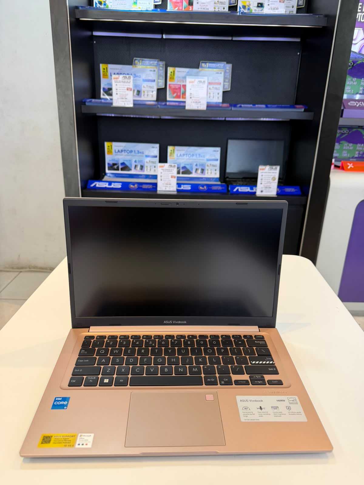 ASUS Vivobook 14 A1404VA-VIPS3855M Intel Core i3-1315U 8GB DDR5 512GB W11 Home + OHS 2024 + Microsoft 365 Basic Terra Cotta + Backpack 