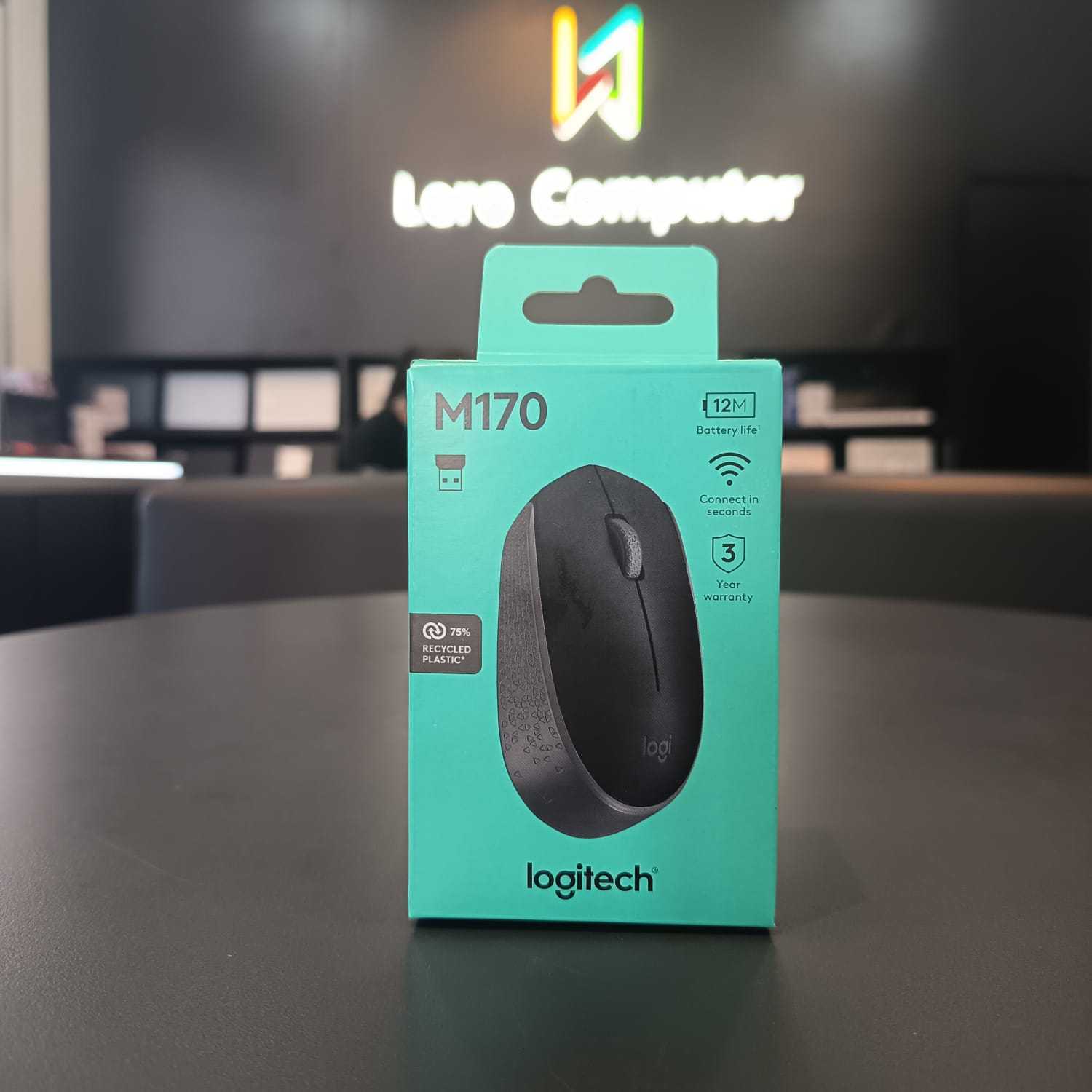 Mouse Wireless Logitech M170 Black(910-004658)