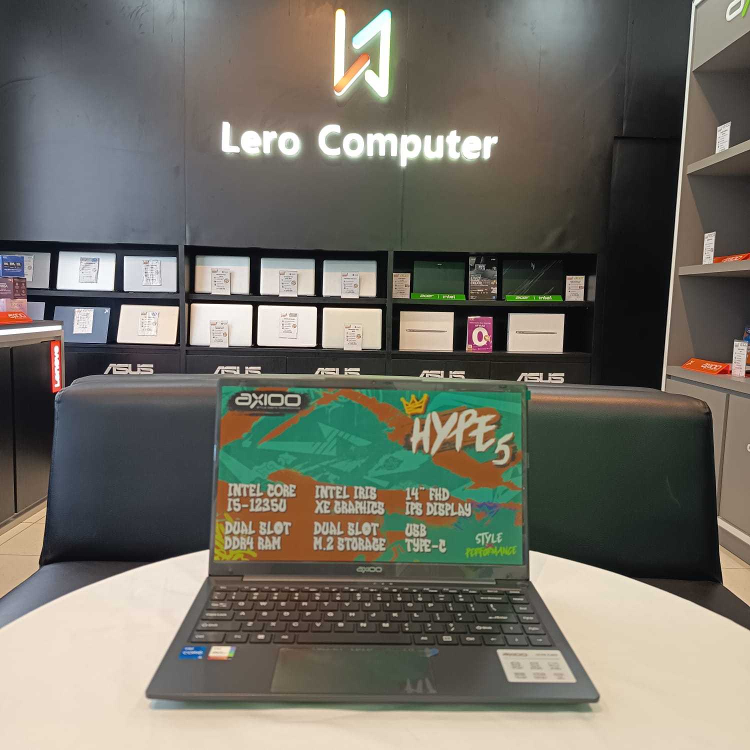 AXIOO HYPE 5 (G12) INTEL CORE I5-1235U RAM 8GB SSD 256GB WINDOWS 11
