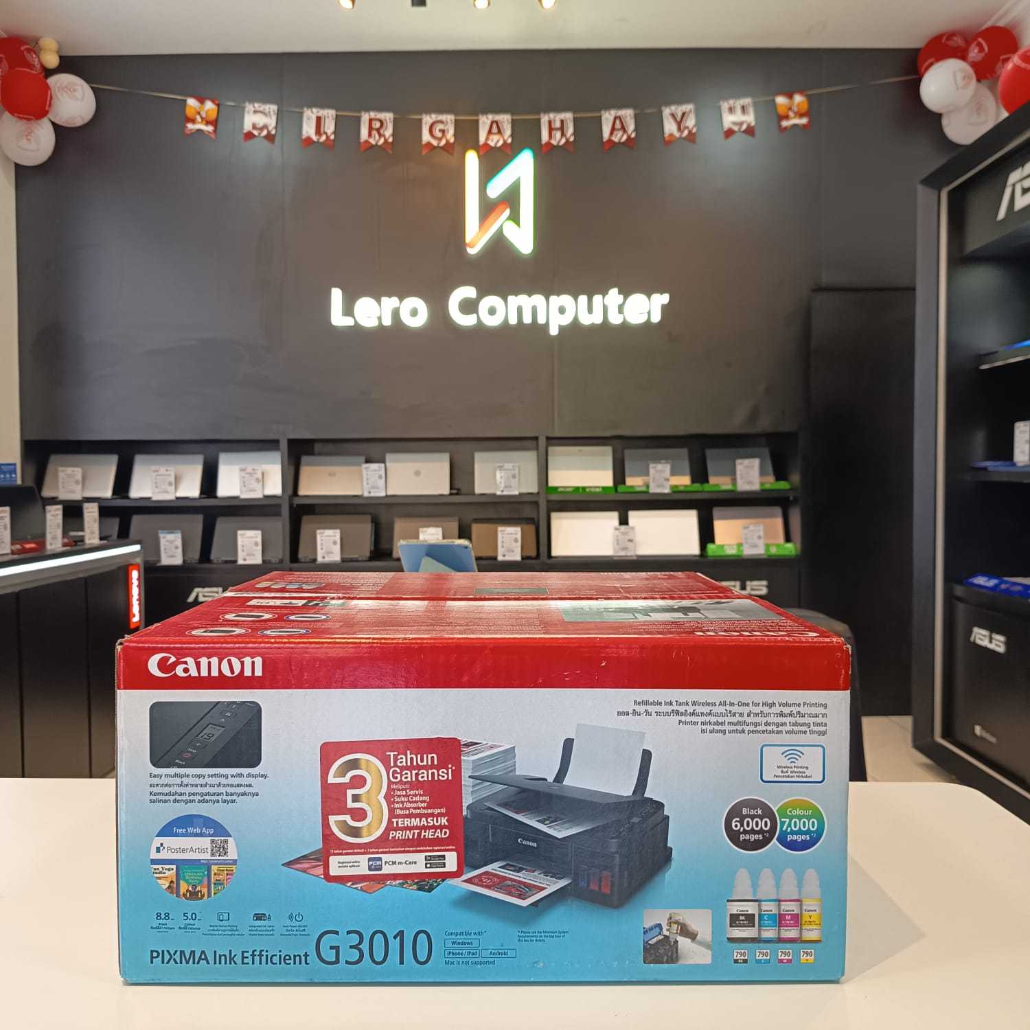 PRINTER CANON G3010 INK TANK WIFI PSC