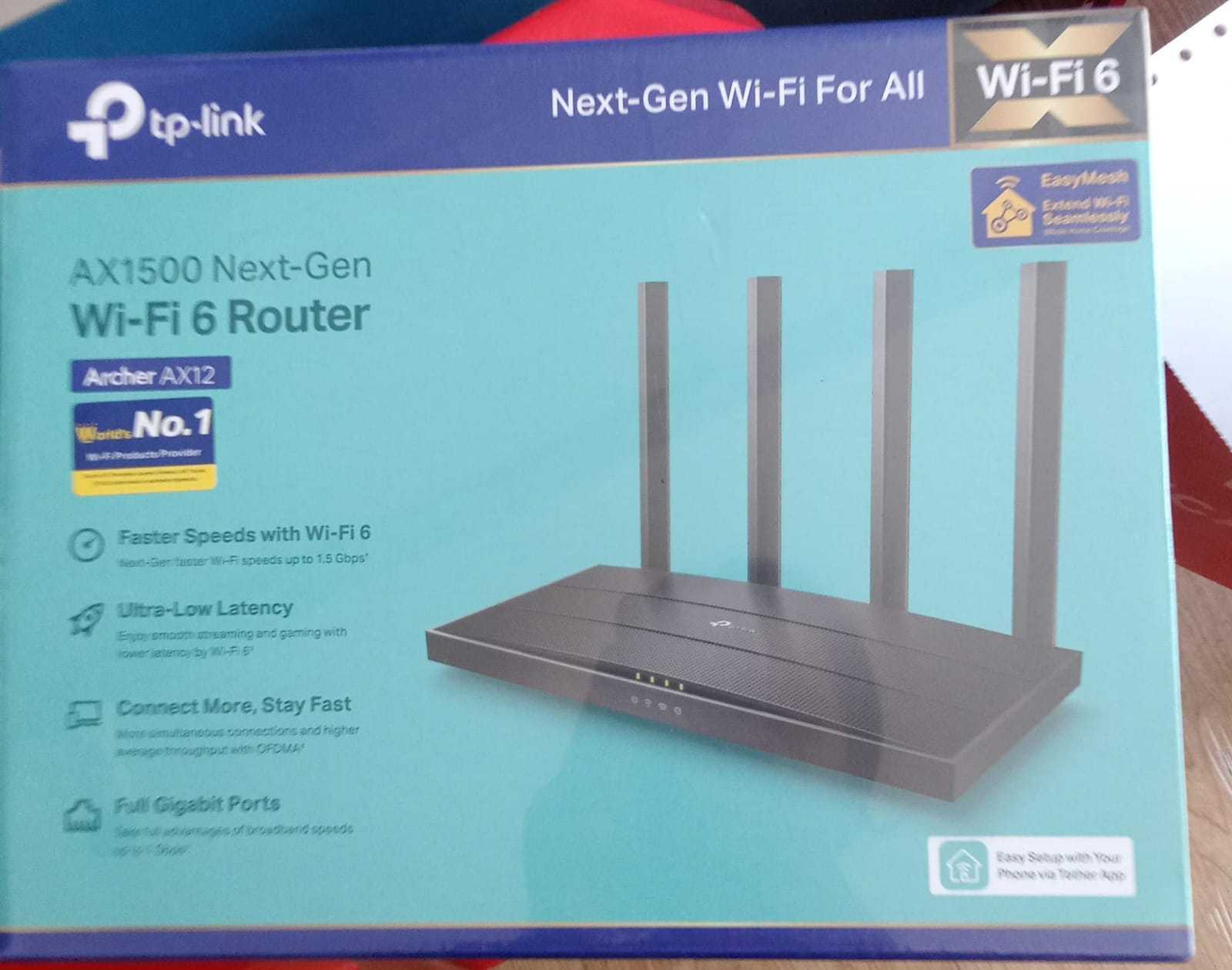 TP-Link Archer ax12 ax1500 wifi 6 wireless 