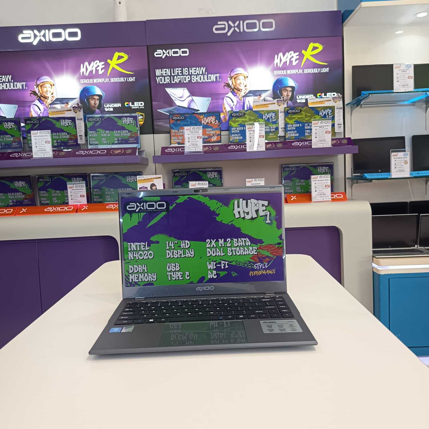 AXIOO MYBOOK HYPE 1/INTEL CELERON N4020 8GB 128GB W 11