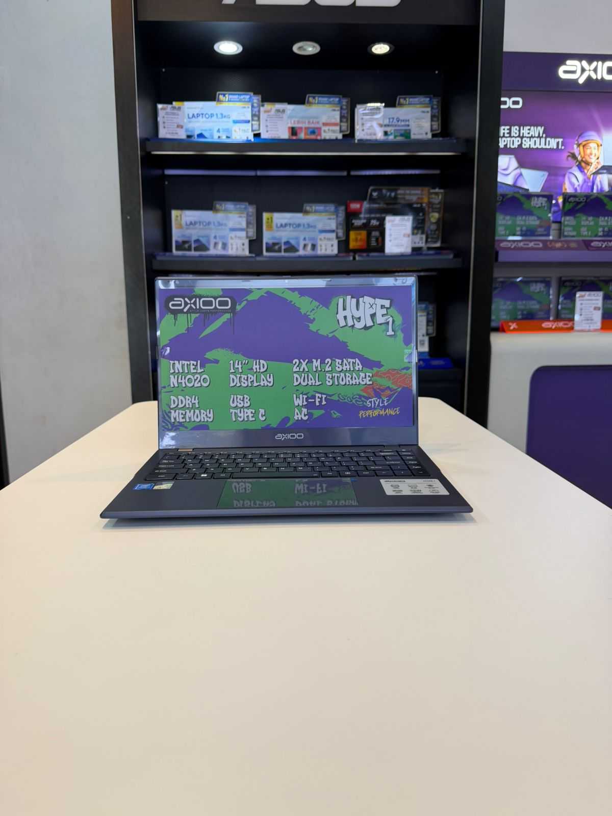 AXIOO MYBOOK HYPE 1 INTEL CELERON N4020 RAM 8GB SSD 384 (128GB+256GB) W11 HOME