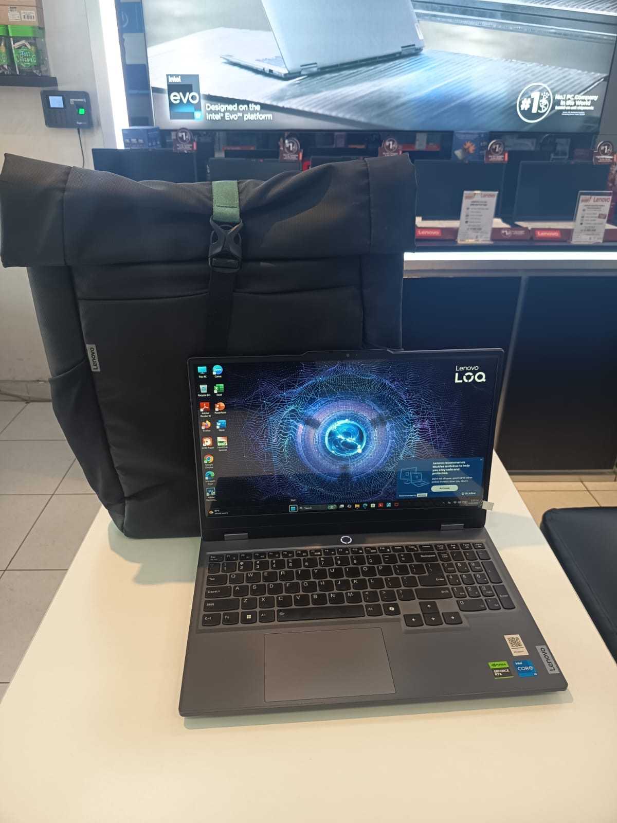 SECOND LIKE NEW  LENOVO  LOQ 15IAX9 INTEL CORE I5-12450HXM   RAM 12 GB SSD 512 GB WINDOWS 11 HOME NVIDIA GeForce RTX 3050 6 GB