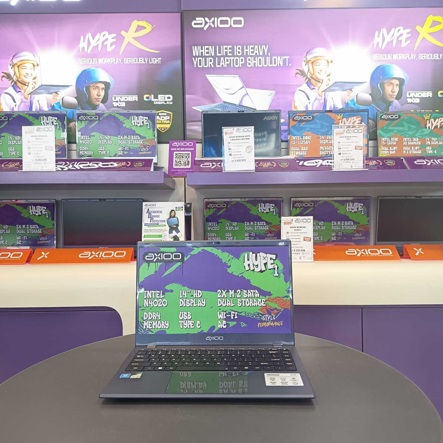 AXIOO MYBOOK HYPE 1  INTEL CELERON N4020 RAM 8GB SSD 640GB WINDOWS 11