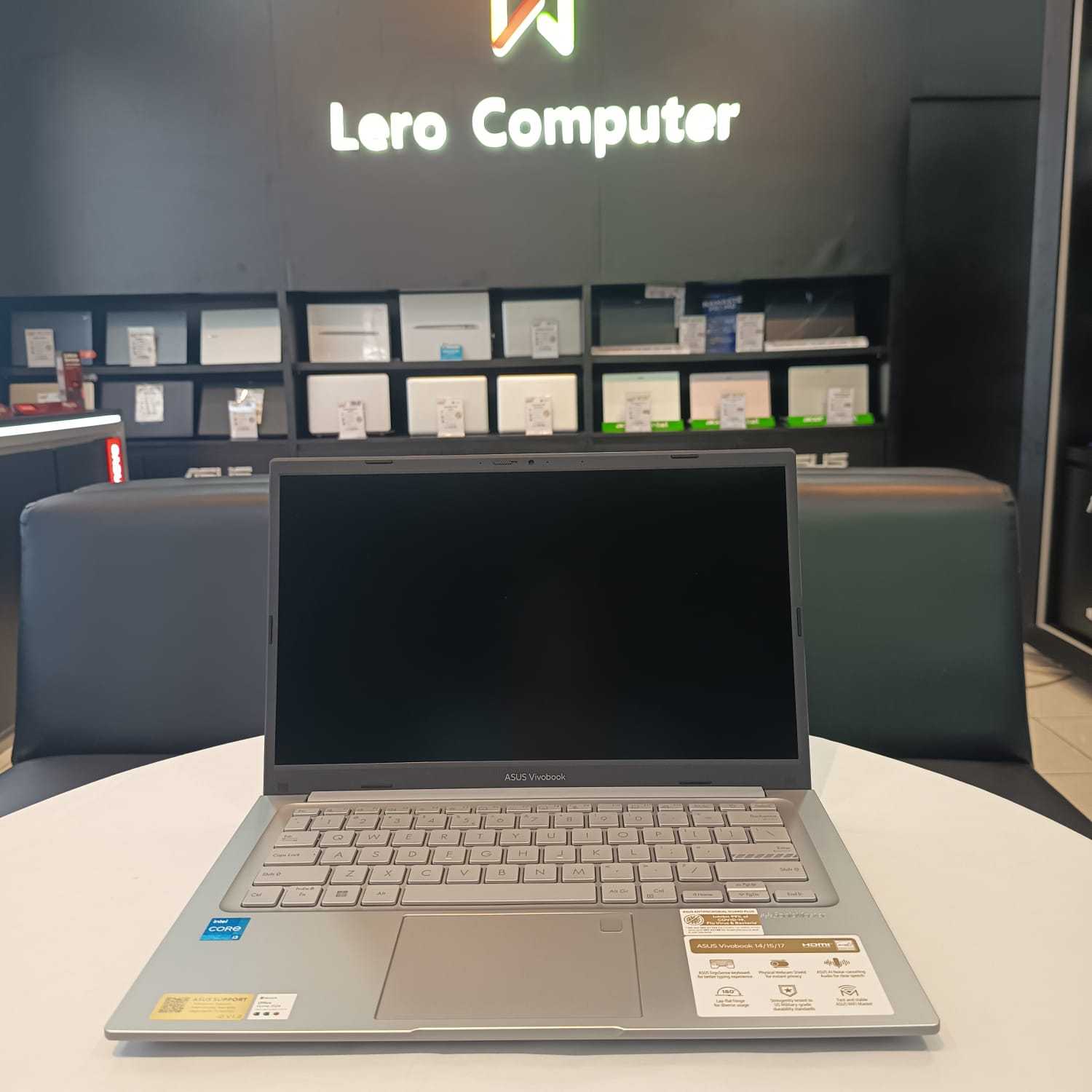 ASUS Vivobook 14 A1404VA-FHD3823M INTEL CORE i3-1315U  RAM 8GB DDR4 SSD 256GB WIN11 + OHS 2024 SILVER