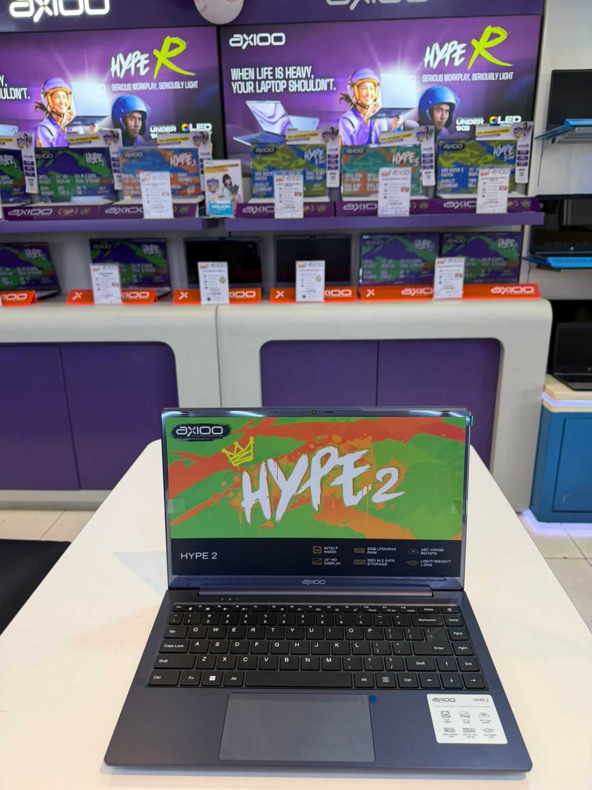 AXIOO HYPE 2 Intel Celeron N4500 6GB 128GB W11 BLUE (NBAXH2-D4N-061B1) 