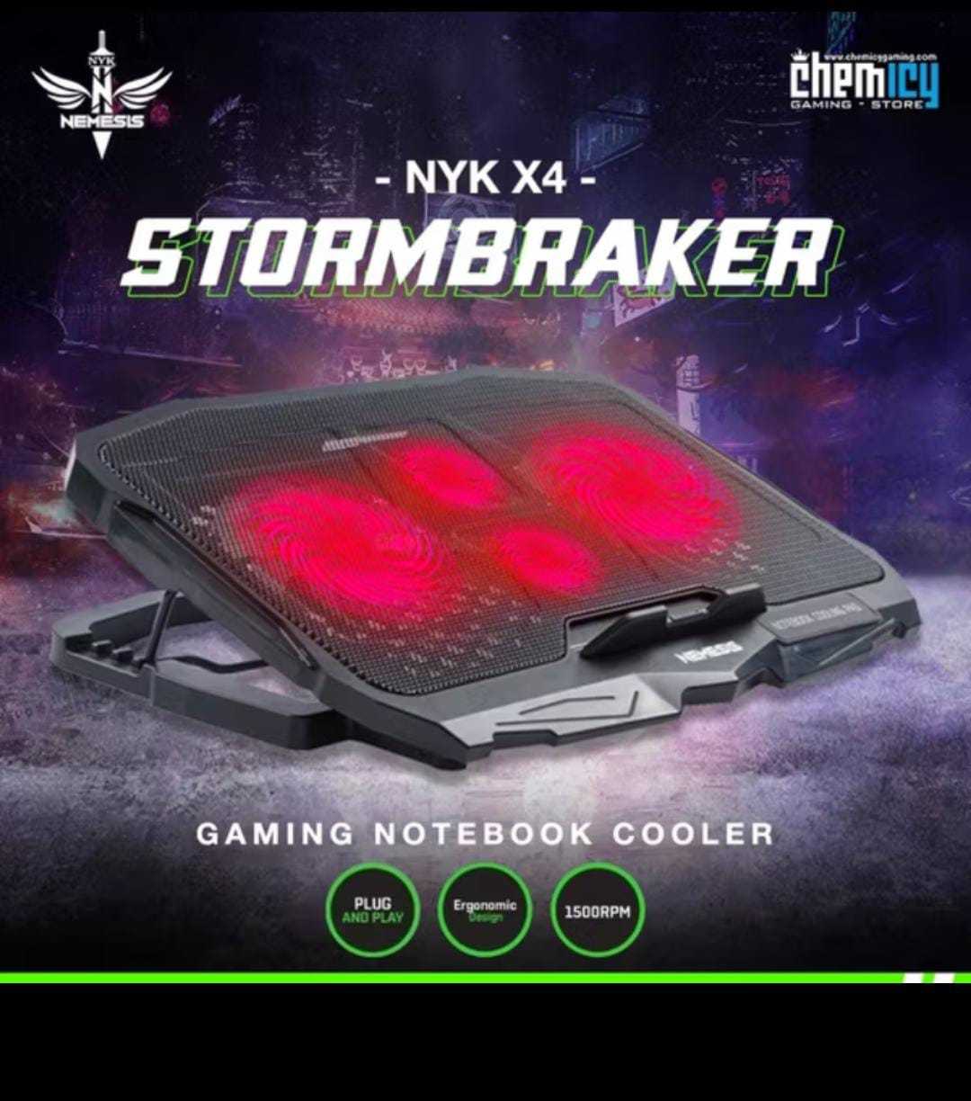 Cooling Pad NYK Nemesis NB Cooler X4 Storm Breaker