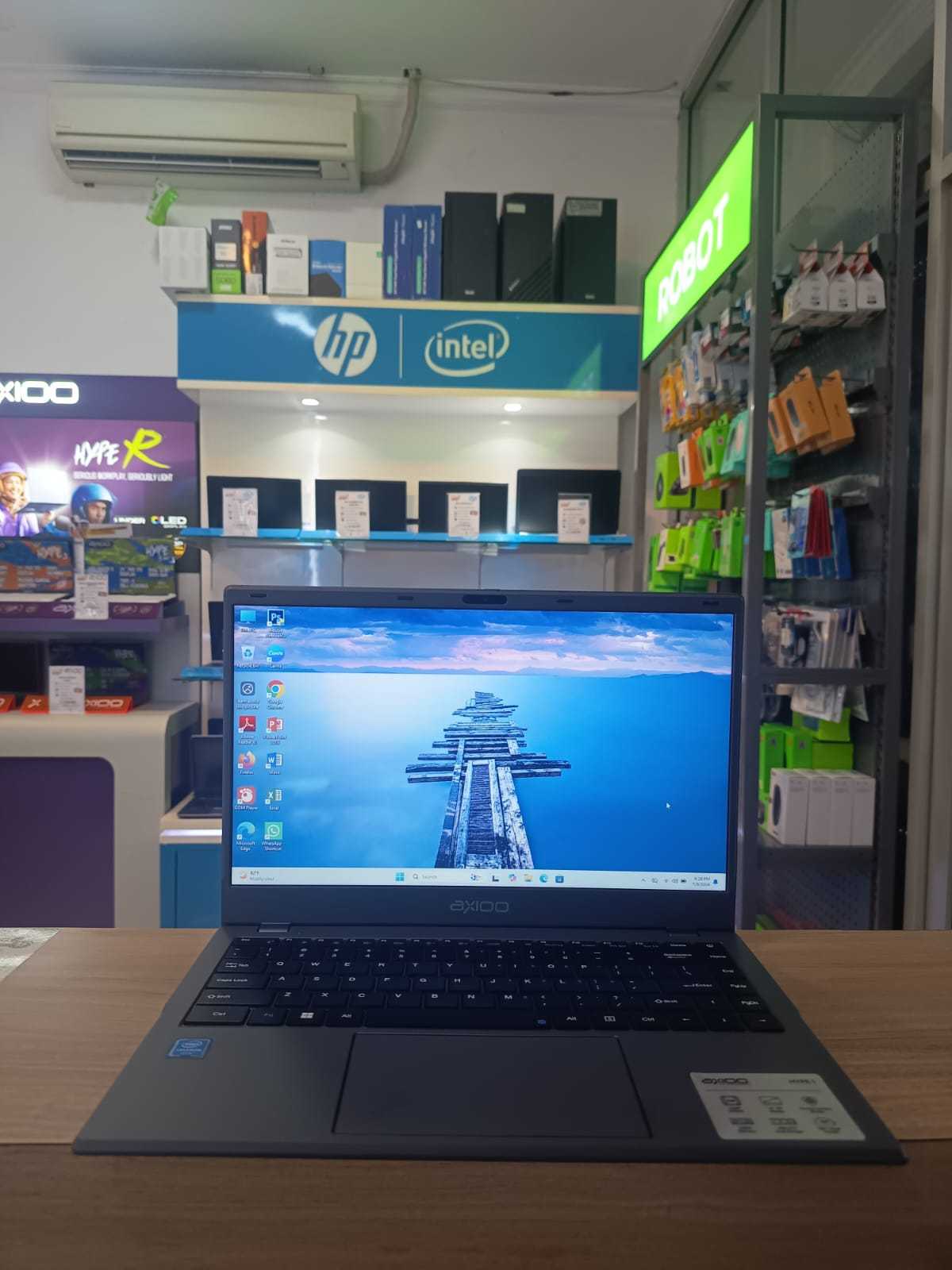 AXIOO MYBOOK HYPE 1 Intel Celeron N4020 RAM 8 GB SSD 128 GB Windows 11 HOME  Kelengkapan Unit+Charger