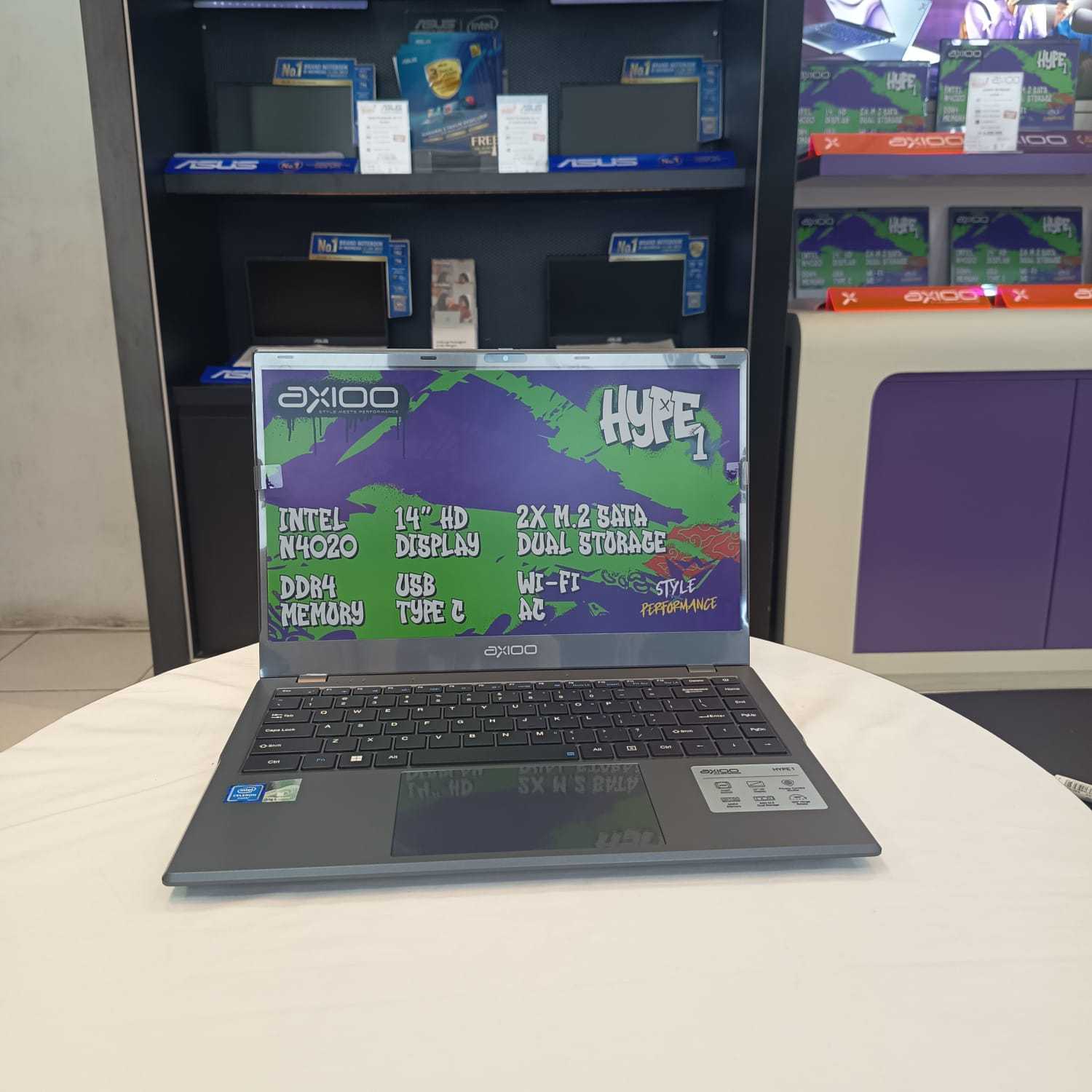 AXIOO MYBOOK HYPE 1 NBAX23SC04GNR1U2 INTEL N4020/RAM 8GB/SSD 384GB/ WIN 11 