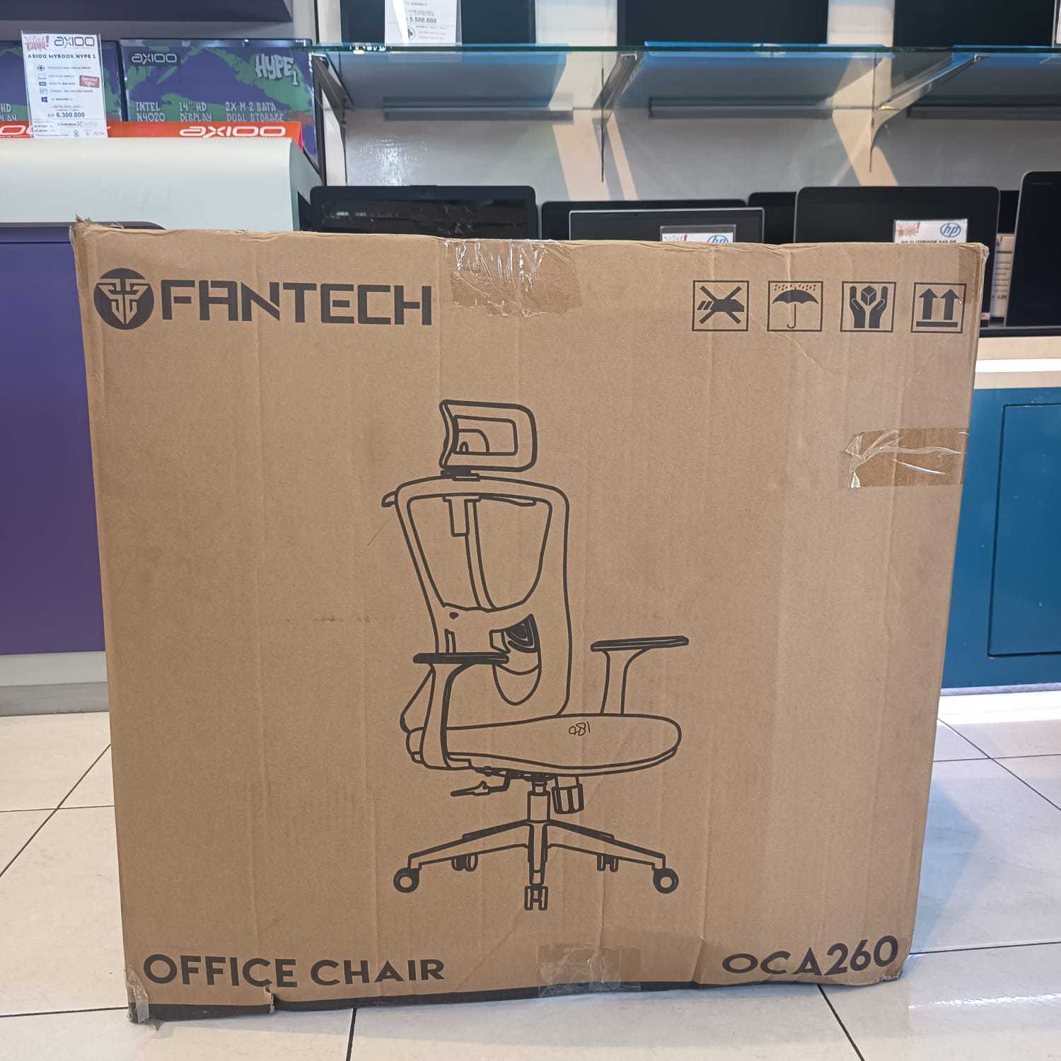 KURSI Fantech OCA260 Office Chair Black