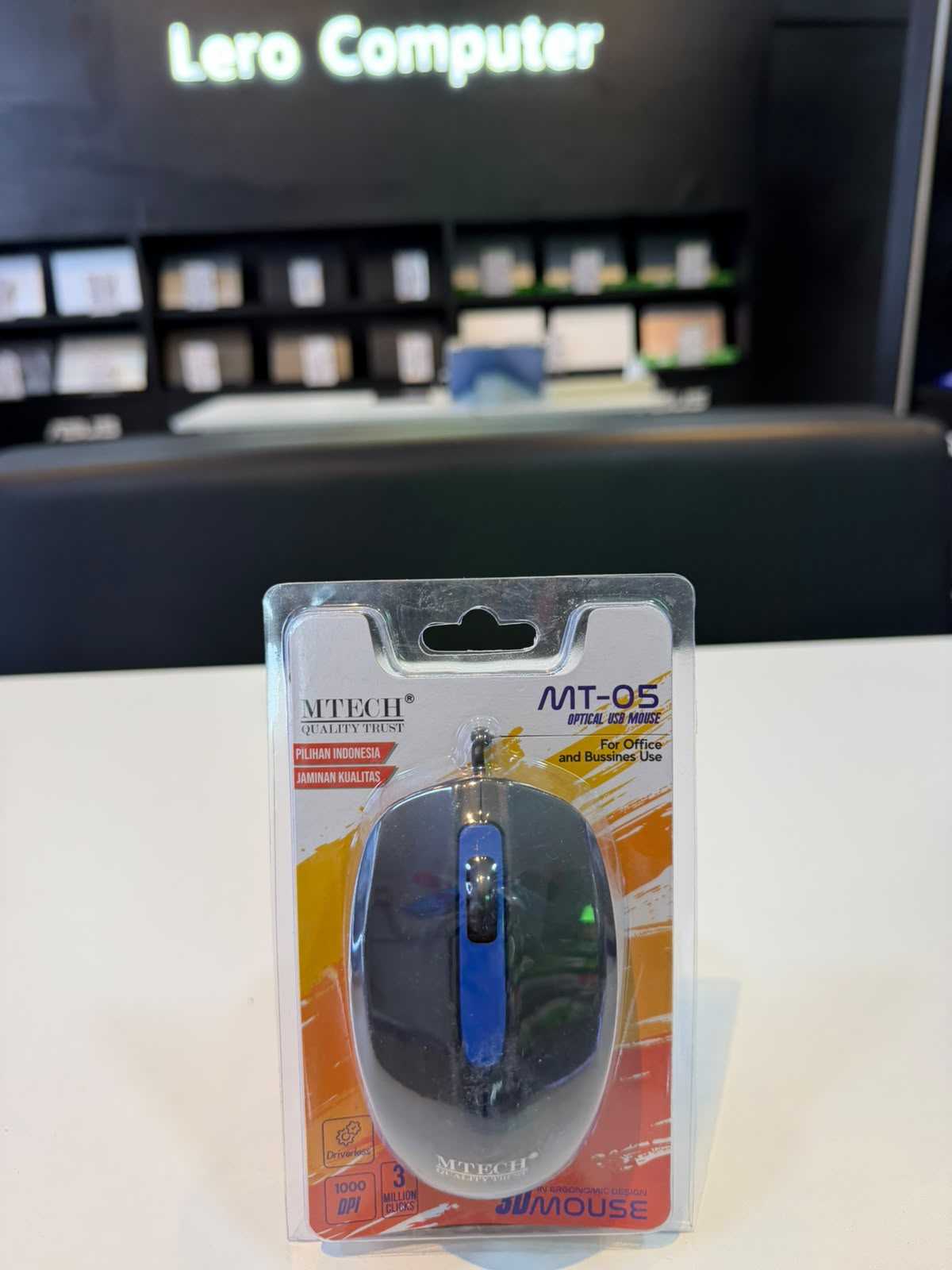 MOUSE USB MTECH MT-05 BLACK