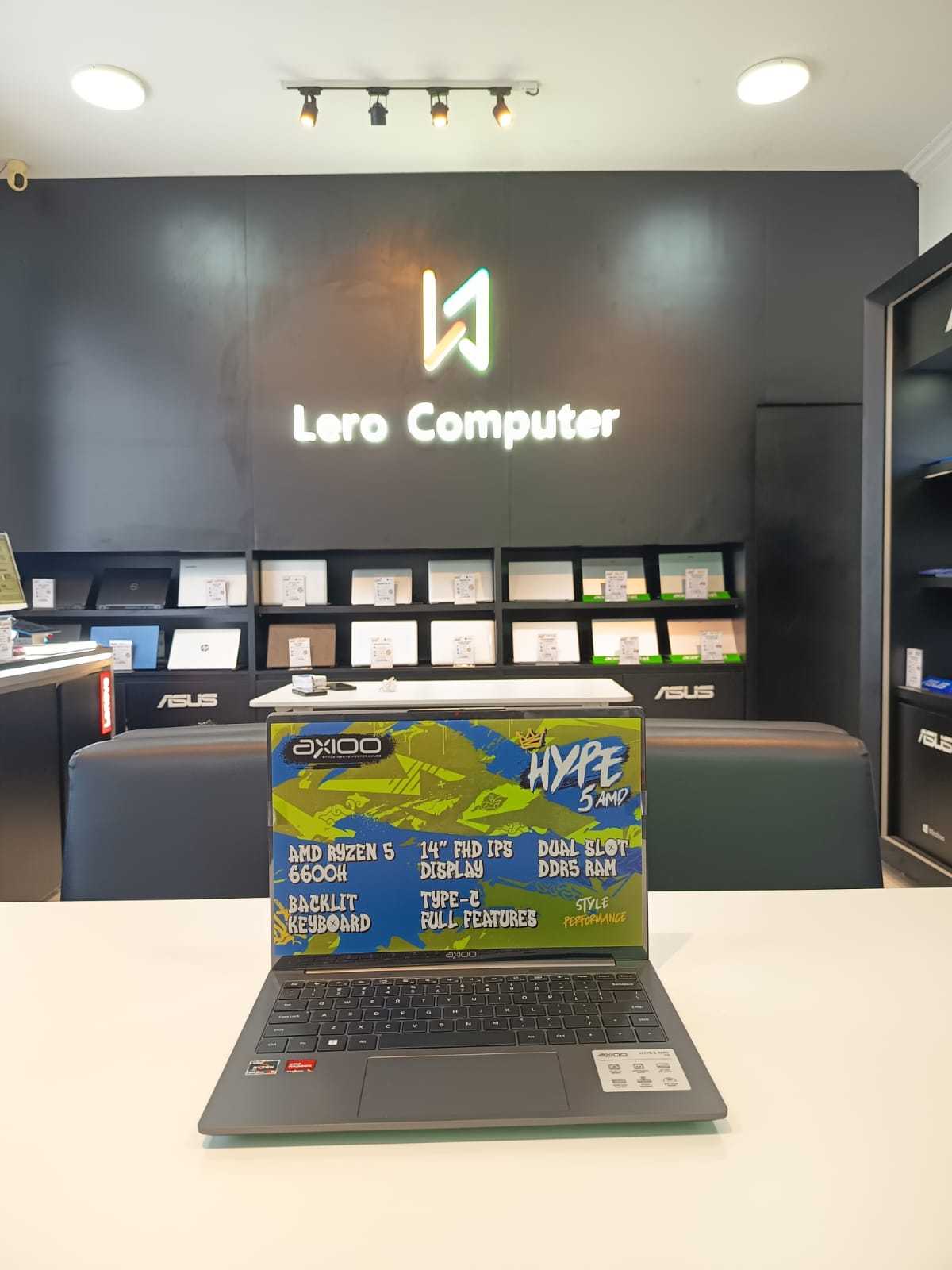 AXIOO MYBOOK HYPE 5 AMD X6 AMD RYZEN 5 6600H RAM 16GB SSD 51208 WIN 11 PRO