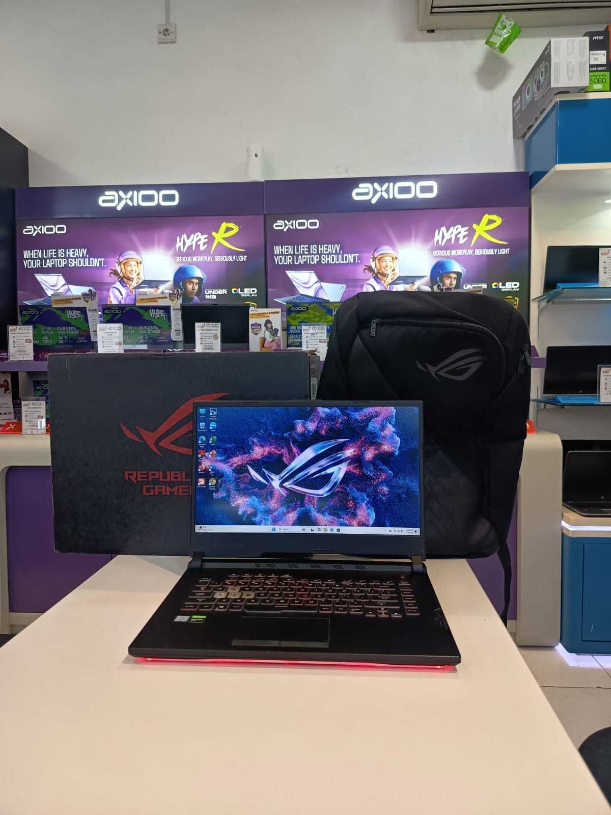 ASUS ROG STRIX G531GT PROCESSOR CORE i7-9750H  RAM 8GB  SSD 512GB WINDOWS 11 HOME  GEVORCE NVIDIA GTX 1650  FULL SET 