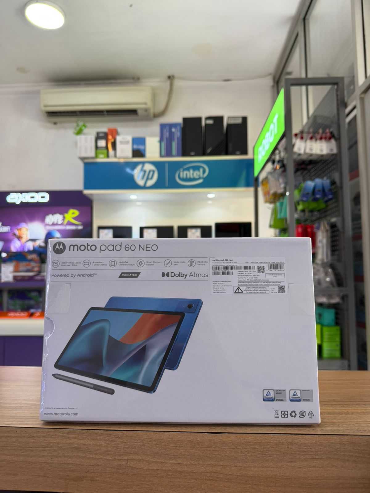 Lenovo Motopad 60 NEO Mediatek Dimensity 6300 8GB 128GB PS Touchscreen  Malibu Blue ( ZAGV0004ID) +  Pen Stylus