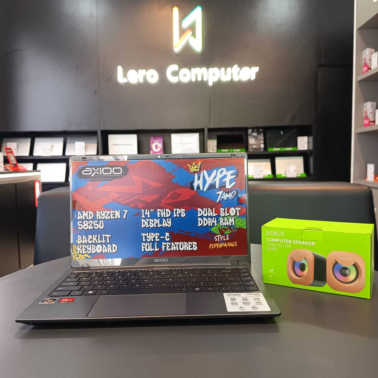 AXIOO MYBOOK HYPE 7 AMD X7-2 AMD RYZEN 7-5825U RAM 8GB SSD 512GB DOS