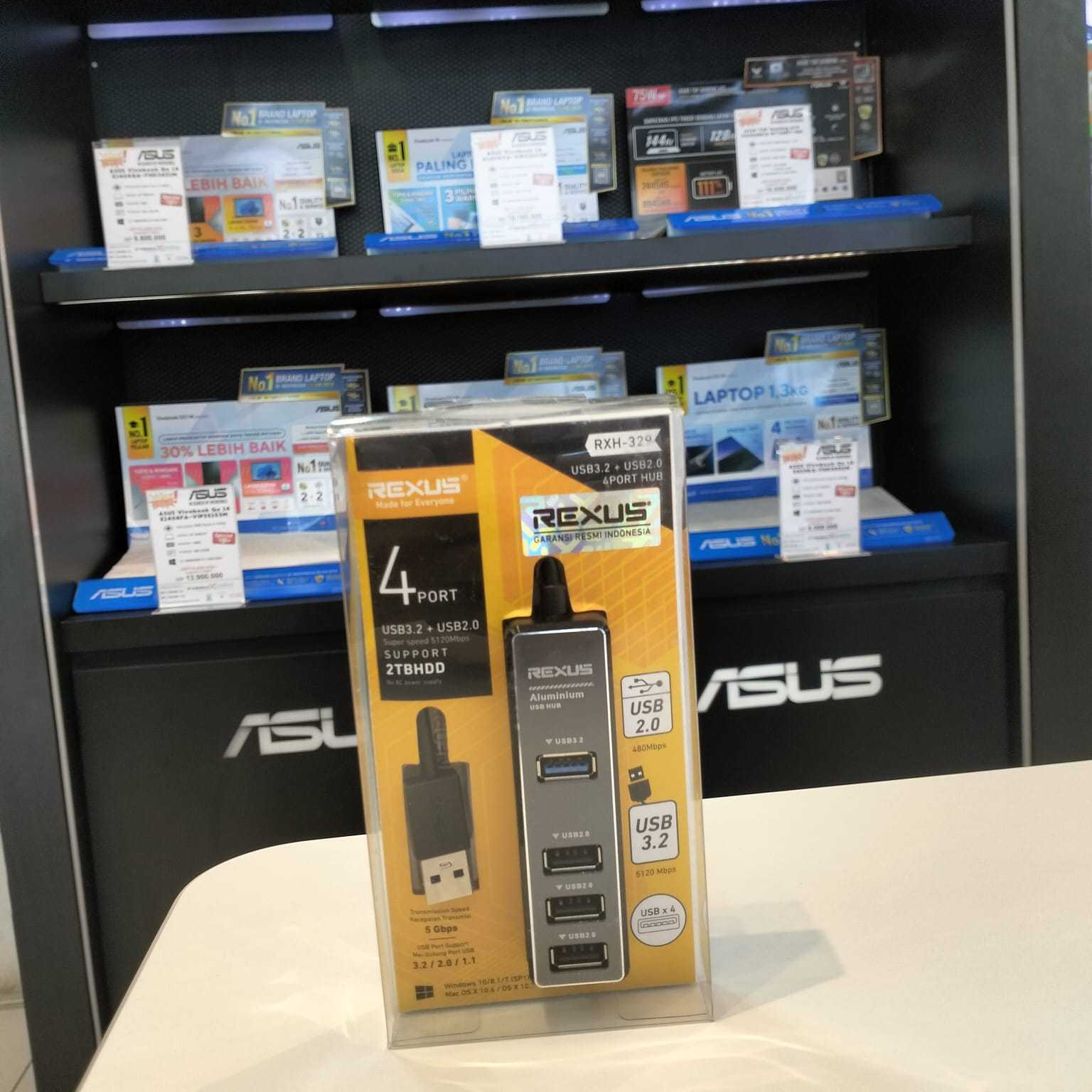 USB HUB 4 PORT REXUS V3.2