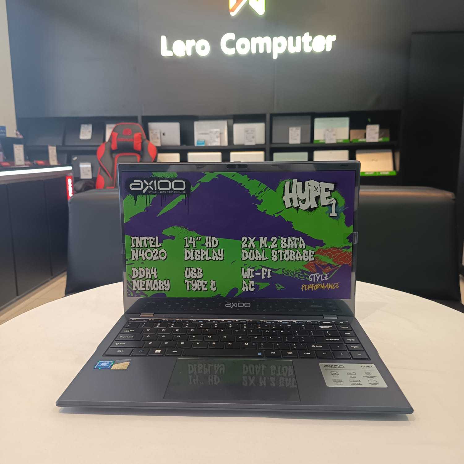 Axioo Mybook Hype 1 Intel Celeron N4020 Display 14 RAM 4 GB SSD 128GB Windows 11