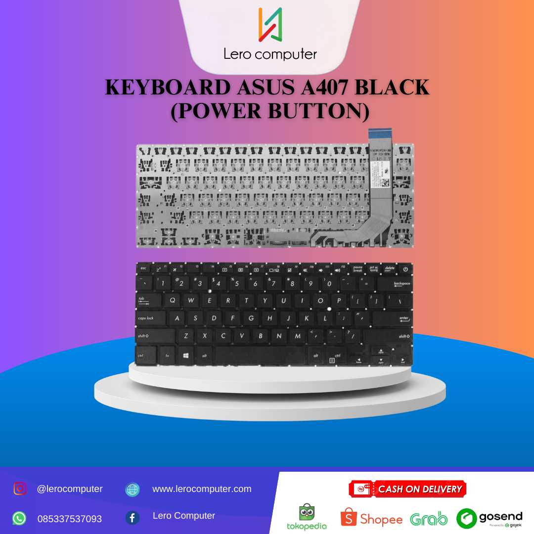 KEY ASUS A407 BLACK (POWER BUTTON)