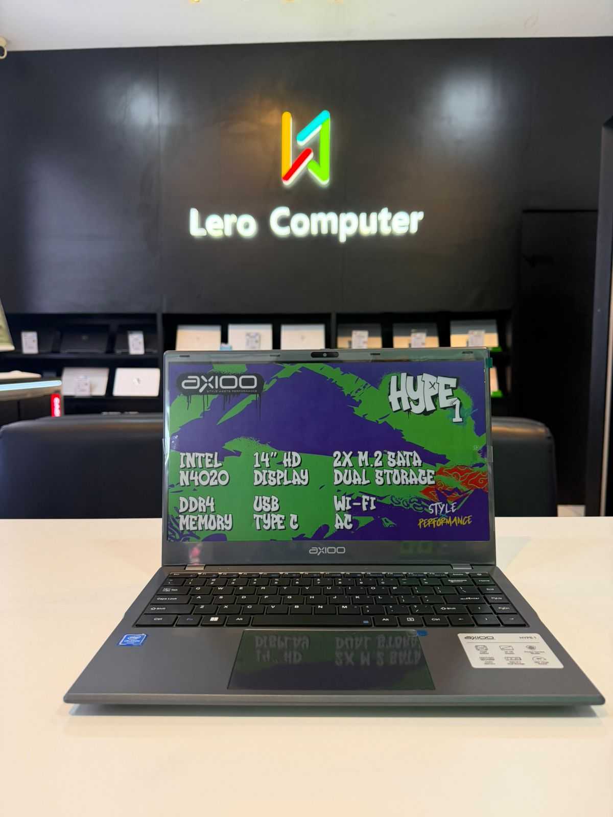 AXIOO Mybook HYPE 1 Intel Celeron N4020 4GB 128GB DOS Grey