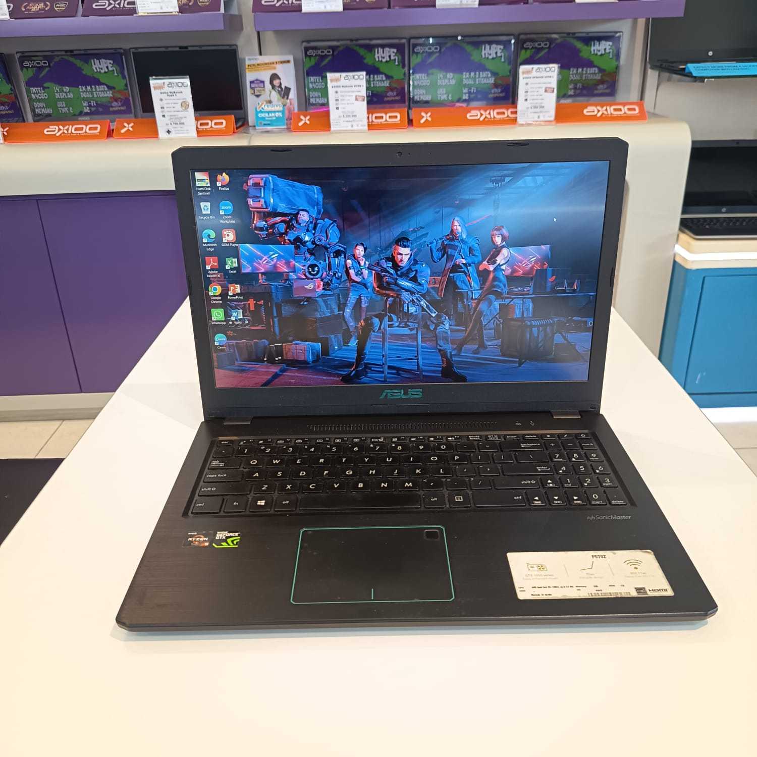 Asus Vivobook X570ZD-F570ZD AMD Ryzen 5 2500U RAM 8GB DDR4 HDD 1TB SSD 256GB VGA NVIDIA GEVORCE GTX 1050 W 11 Home 