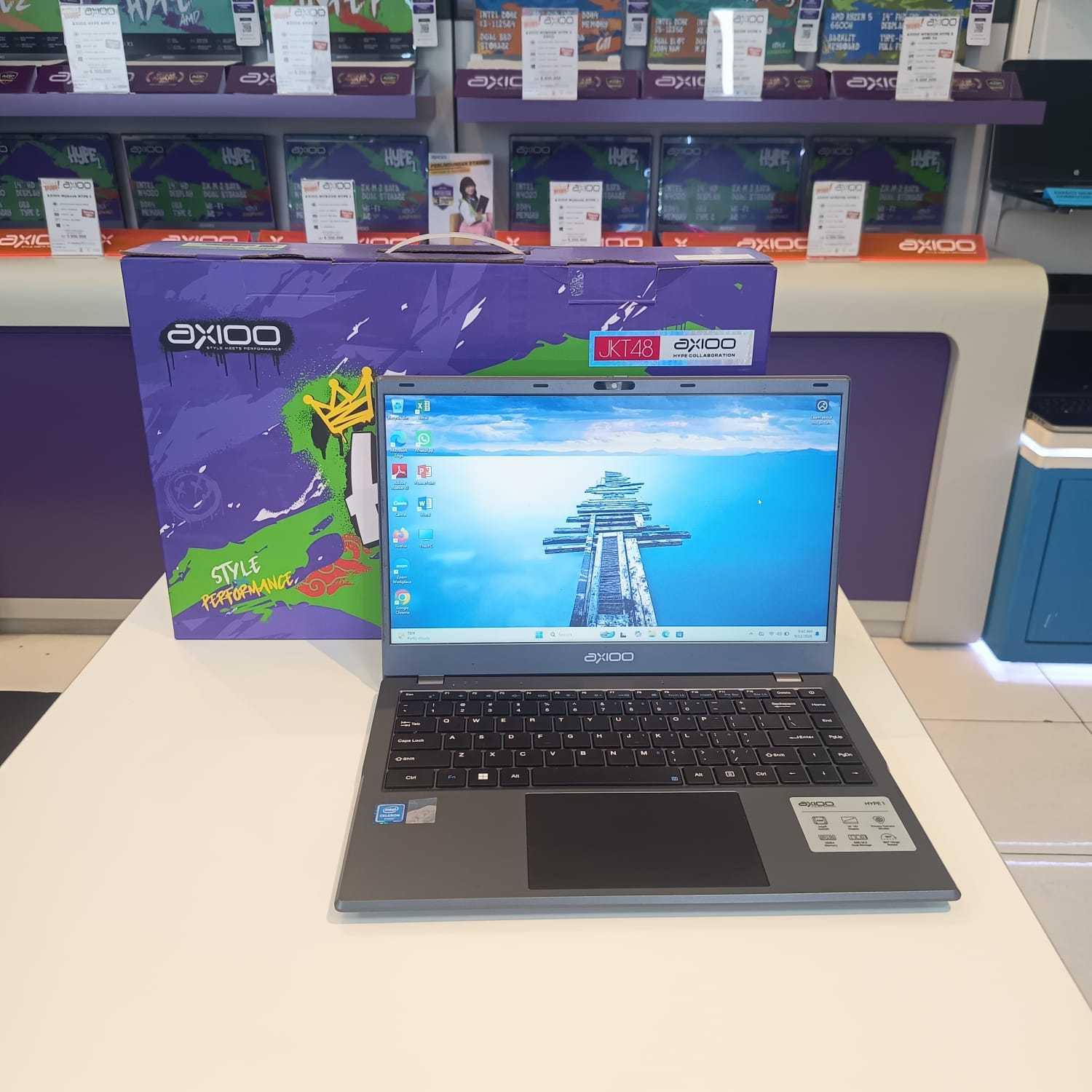Axioo MyBoook Hype 1 Intel Celeron N4020 Ram 8GB Ssd(128GB +512GB) 640GB W 11  