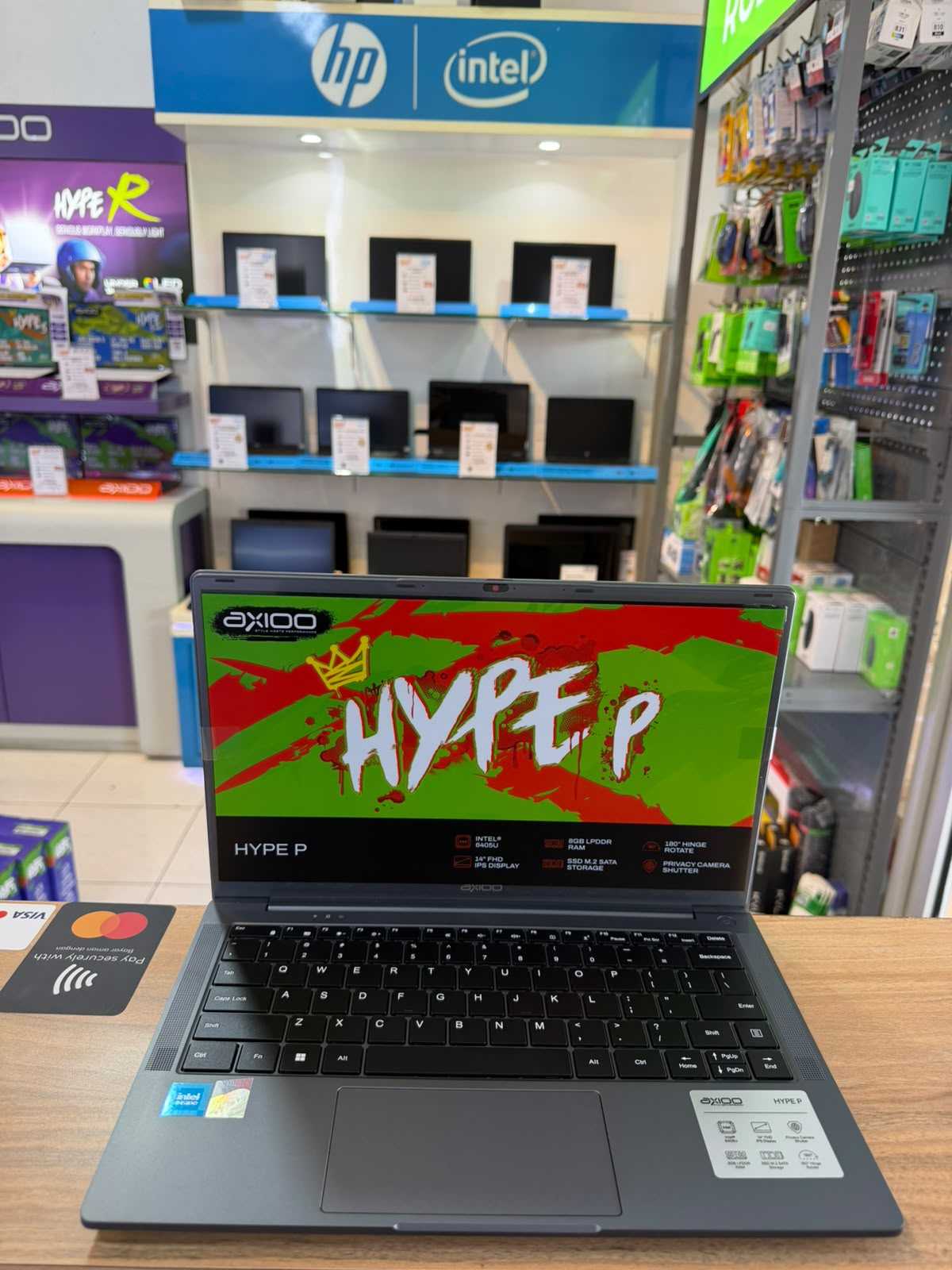 AXIOO HYPE P Intel Pentium Gold 6405U 8GB 256GB W11 GREY