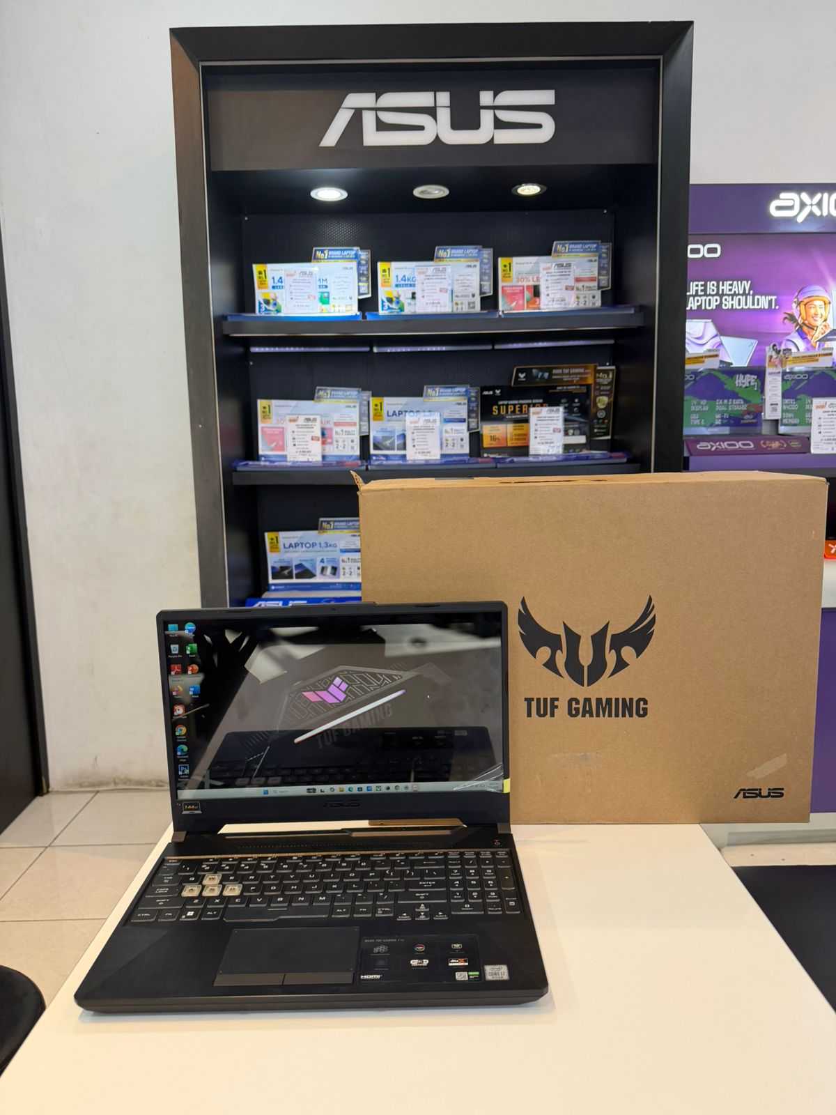 ASUS TUF GAMING F15 FX506LH Intel Core i7-10870H RAM 16 GB DDR4 SSD 512 GB NVIDIA GEFORCE GTX 1650 GPU 4GB WINDOWS 11 HOME